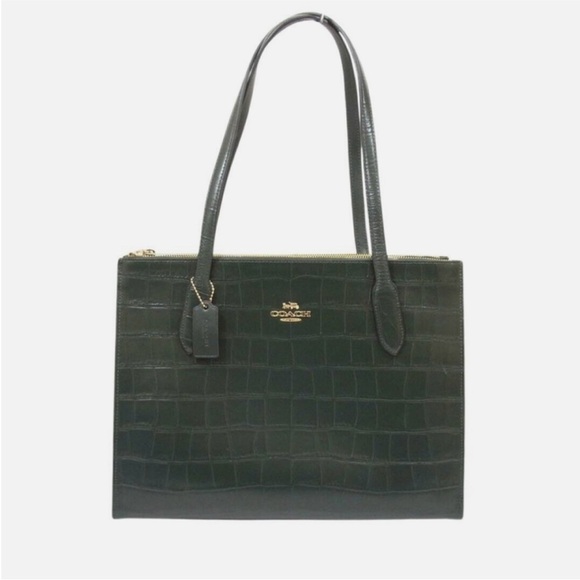 Coach Nina Croc Embossed Bag